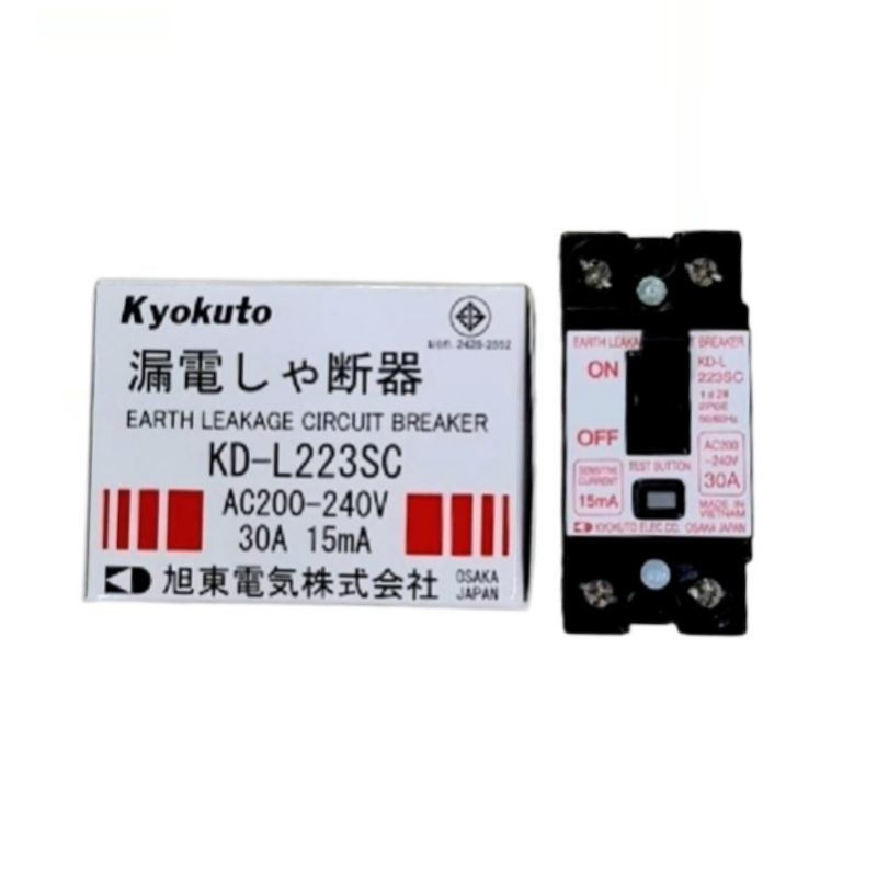 เซฟตี้ Kyokuto เบรกเกอร์กันดูด ELCB 30A 15mA  <<< สินค้าเข้าแล้ว >>>
