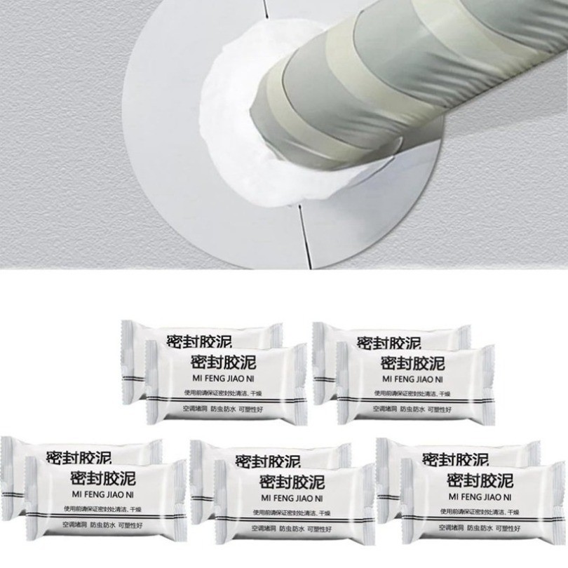 Aging resistance 1PCS Super Diamond Mud Seal, New Type White Seal Putty Waterproof Duct Seal Repair 