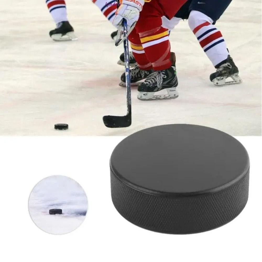 Lyndon ลูกฮอกกี้, ขนาดระเบียบด้านข้างพื้นผิว Ice Hockey Stick Ball, Professional Smooth Surface พร้อม Grippy Black Hockey Ball Hockey Trainer