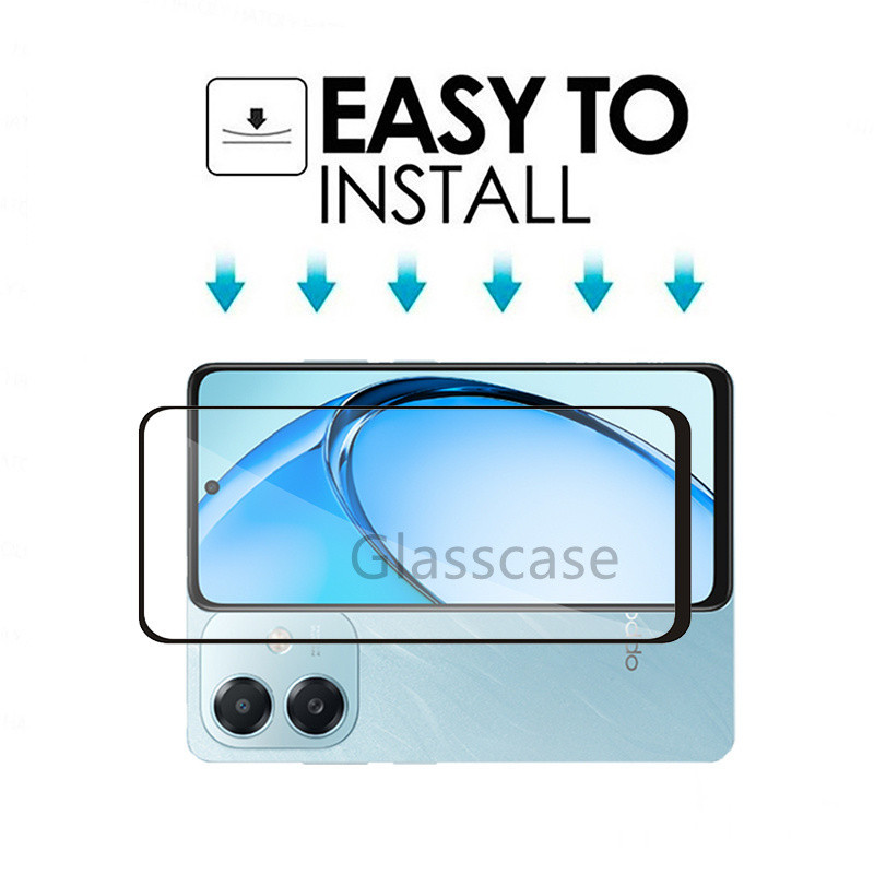 2 in 1 ป้องกันหน้าจอกระจกนิรภัยฟิล์มสําหรับOppo A3 A5 x pro A3x A3pro A5i A5ipro A5x A5pro OppoA3x OppoA3proคลุมทั้งหมดฟิล์มด้านหน้าป้องกันหน้าจอกระจกกลับเลนส์กล้อง - รูปที่ 5