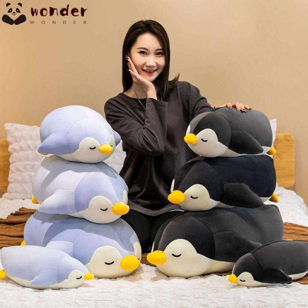 ตุ๊กตาเพนกวิน หมอนอิงสัตว์สัตว์ทะเล นุ่ม 35/50ซม หมอนสัตว์ทะเล