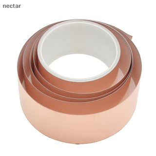 TAR 50 มม. x EMI เทปฉนวนฟอยล์ทองแดง Conductive Self กาว Barrier กีตาร์ใหม่ N