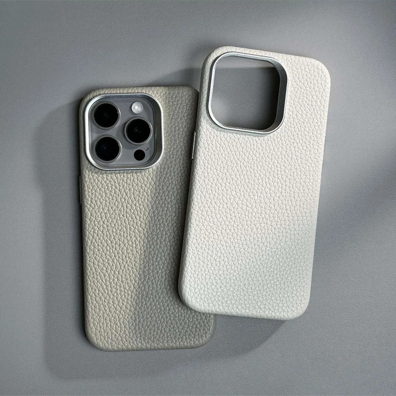[JLK] Luxury Carbon Fibre texture Relief Magnetic Case for iphone 15 13 14pro 12 15Pro Max Alloy Lens Wireless Charging hard Case cover