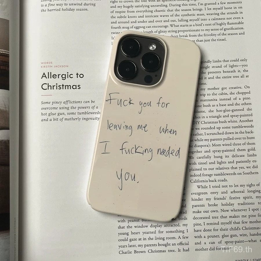 คำขวัญภาษาอังกฤษที่เรียบง่ายและเป็นส่วนตัวเคสโทรศัพท์มือถือ Apple สำหรับ iPhone 15PROMAX 7/8PLUS xsmax XR XS 13pro เคสโทรศัพท์มือถือเคสแข็ง13 14 12 11 PROMAX กันกระแทก15 14 12 11 Pro เปลือกกันกระแทก0ulp
