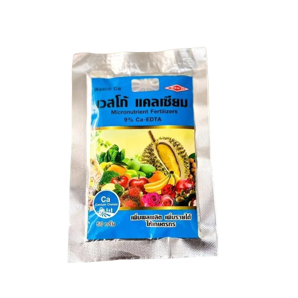 เวสโก้ แคลเซียม 9% (ขนาด 50 กรัม) EDTA คีเลตอีดีทีเอ  เวสโก้ แคลเซียม ช่วยทำให้ต้นแข็งแรง