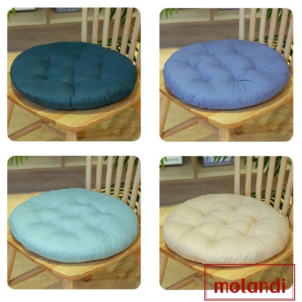 Molandi Round Pad Solid Color Dining Chair Cushion Thicken Cushion