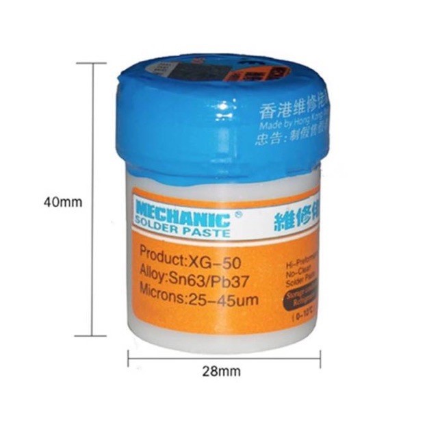 ตะกั่วเหลว Mechanic XG-50 35g 183°C กระปุก 35 กรัม