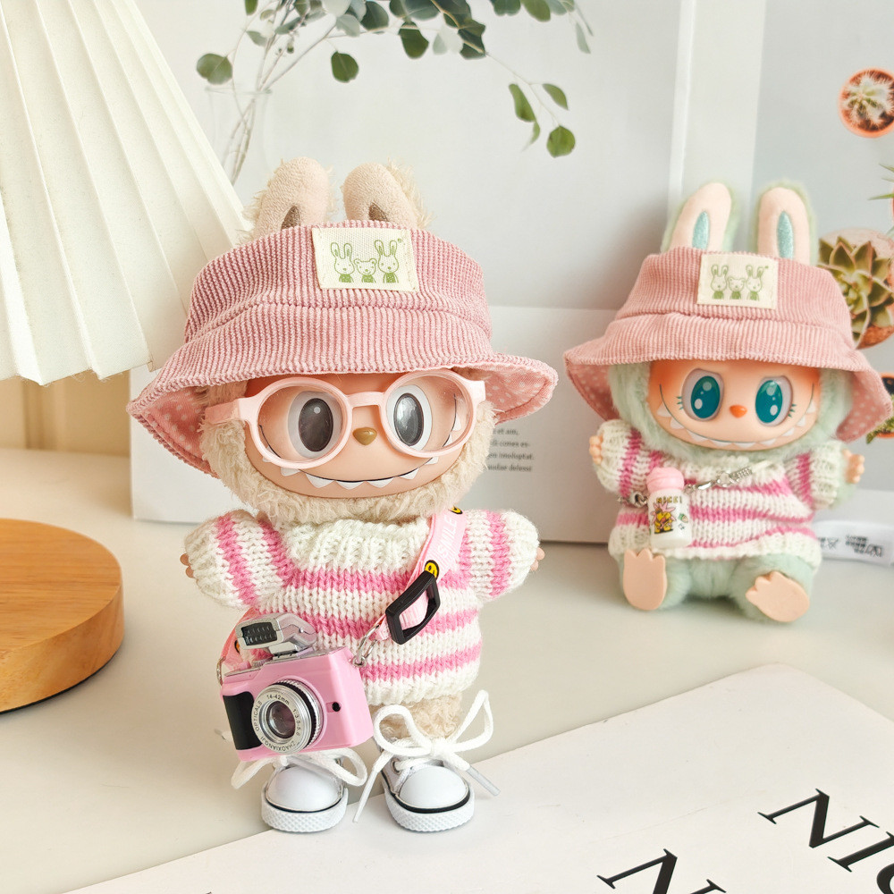 [จัดส่งทันที] ชุด labubu ชุดลาบูบู้ v2, เสื้อสเวตเตอร์และหมวกน่ารักๆ, ชุดบู้ v2 (ไม่รวมตุ๊กต)