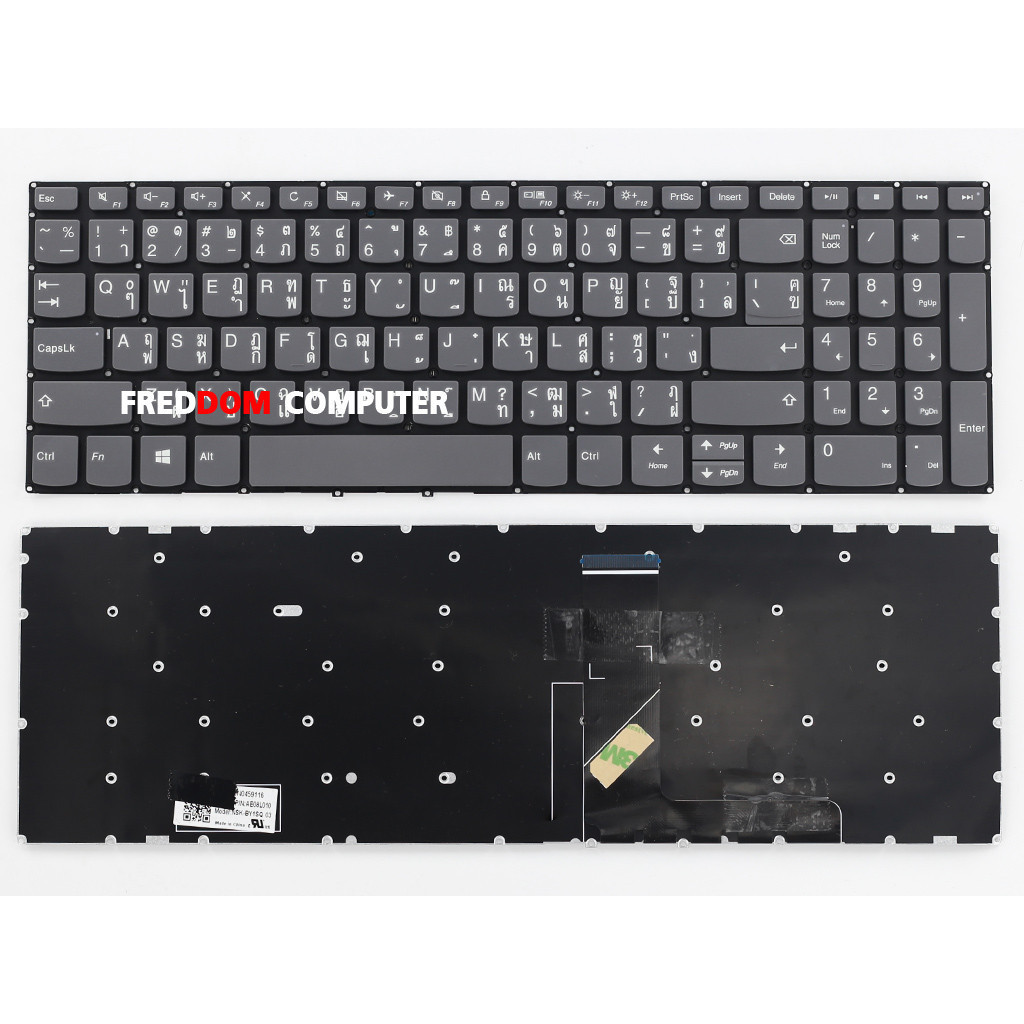 คีย์บอร์ด LENOVO Ideapad 3 15ARE05 / 15IIL05 330S-15IKB 330S-15ISK S340-15IIL V330-15IKB ไทย อังกฤษ (ไม่มีปุ่ม power