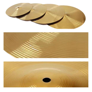 IOEFSGF69 ฉาบ, 6/8/10/12 นิ้วเครื่องเพอร์คัชชัน Splash Crash Hi-Hat Cymbal, กลองชุด Cymbal กลองอะไหล่ทองเหลืองแจ๊สกลอง Cymbal