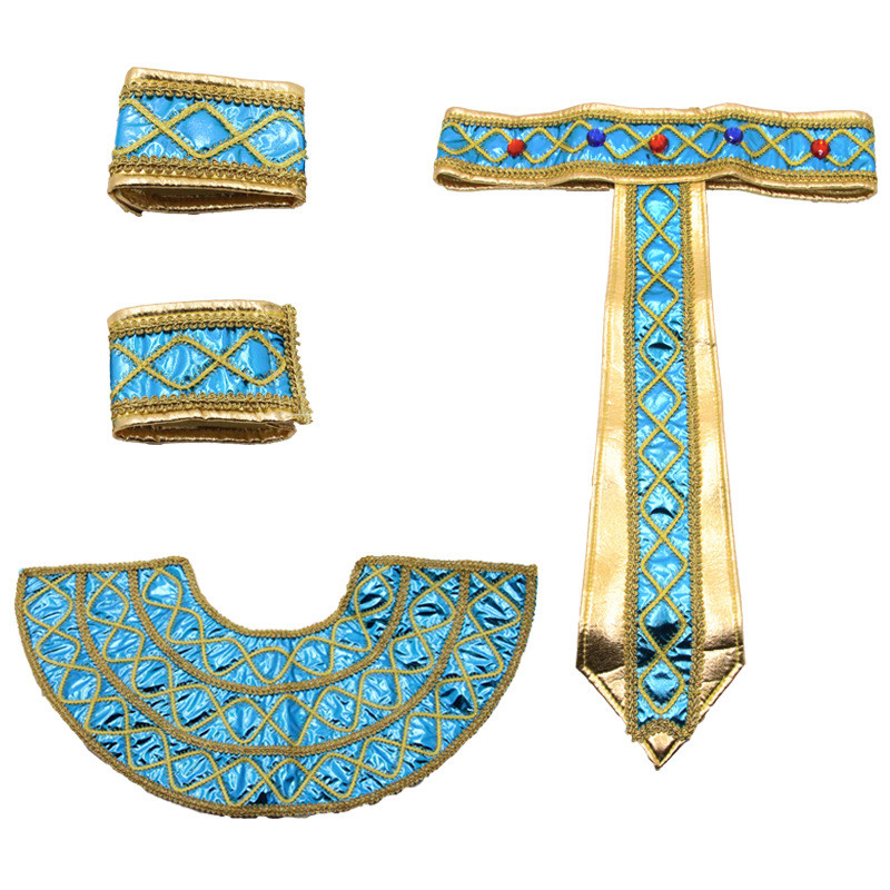 คอสเพลย์ฮาโลวีนผู้ใหญ่ฟาโรห์อียิปต์โบราณโรมันโบราณราชินีแห่งแม่น้ำไนล์อุปกรณ์เครื่องแต่งกายคลีโอพัตรา