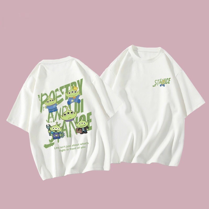 COD (จัดส่งในกรุงเทพฯ) MAO Shop เสื้อยืด oversize สกรีนหลัง ผ้าคอตตอน100 ใส่สบายๆ สไตล์เกาหลี #52881