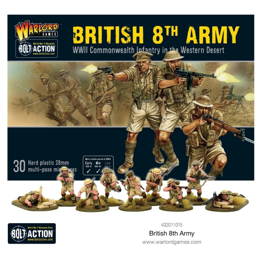 [พร้อมส่ง] WARLORD GAMES : BRITISH 8TH STARTER ARMY โมเดลจำลอง