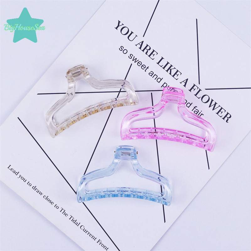 [BigHouseSea] โปร่งใสสีสันกรงเล็บผมขนาดใหญ่ Elegant Hairpins คลิปอเนกประสงค์สําหรับผู้หญิงสาวแฟชั่นเครื่องประดับผมของขวัญใหม่