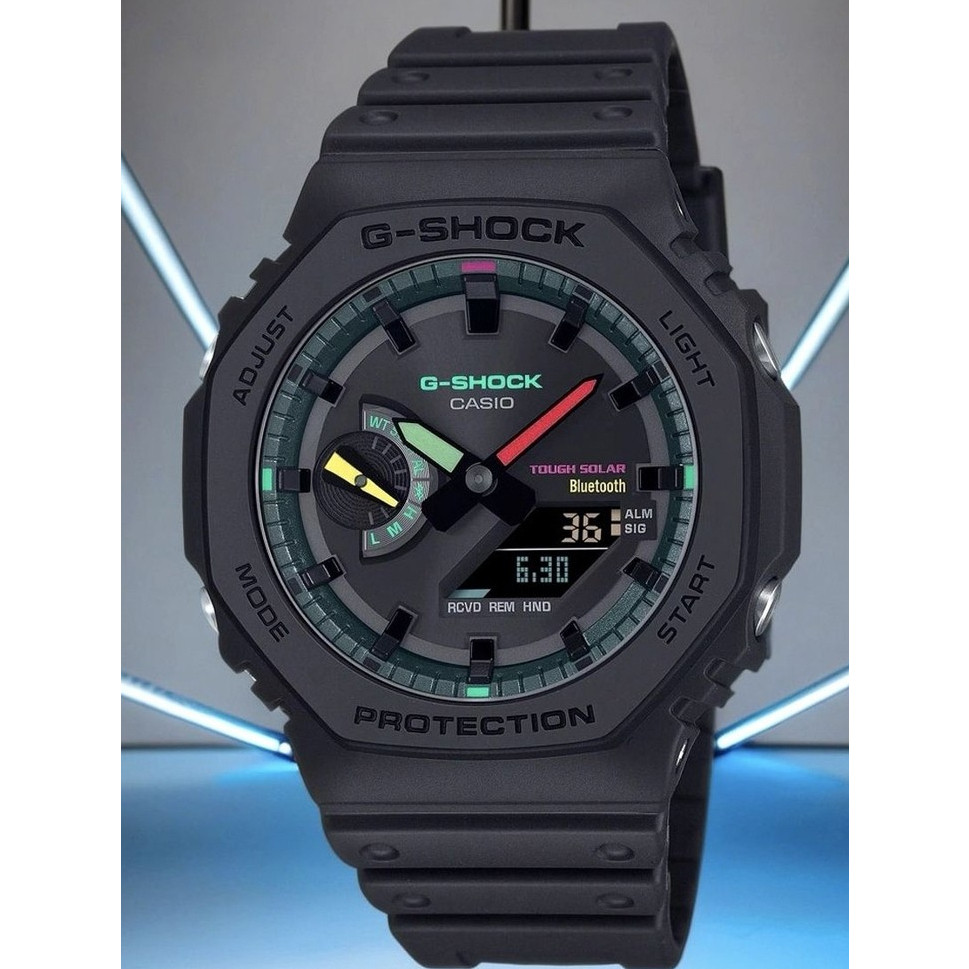 G-shock GA-2100 สีดําสีสันกีฬานาฬิกา GA-B2100MF-1AJF นาฬิกากันน้ํานาฬิกาสปอร์ตกันน้ํา k864
