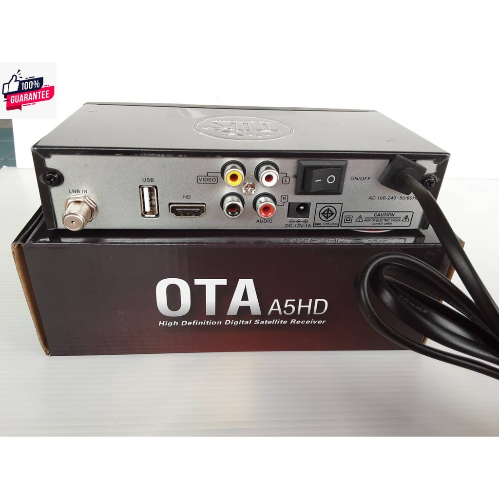 iDeaSaTกล่องรัสัญญาณดาวเทียม รุ่น OTA A5HDรองรัยูทูป เมื่อใช้คู่กัเสาไวไฟ