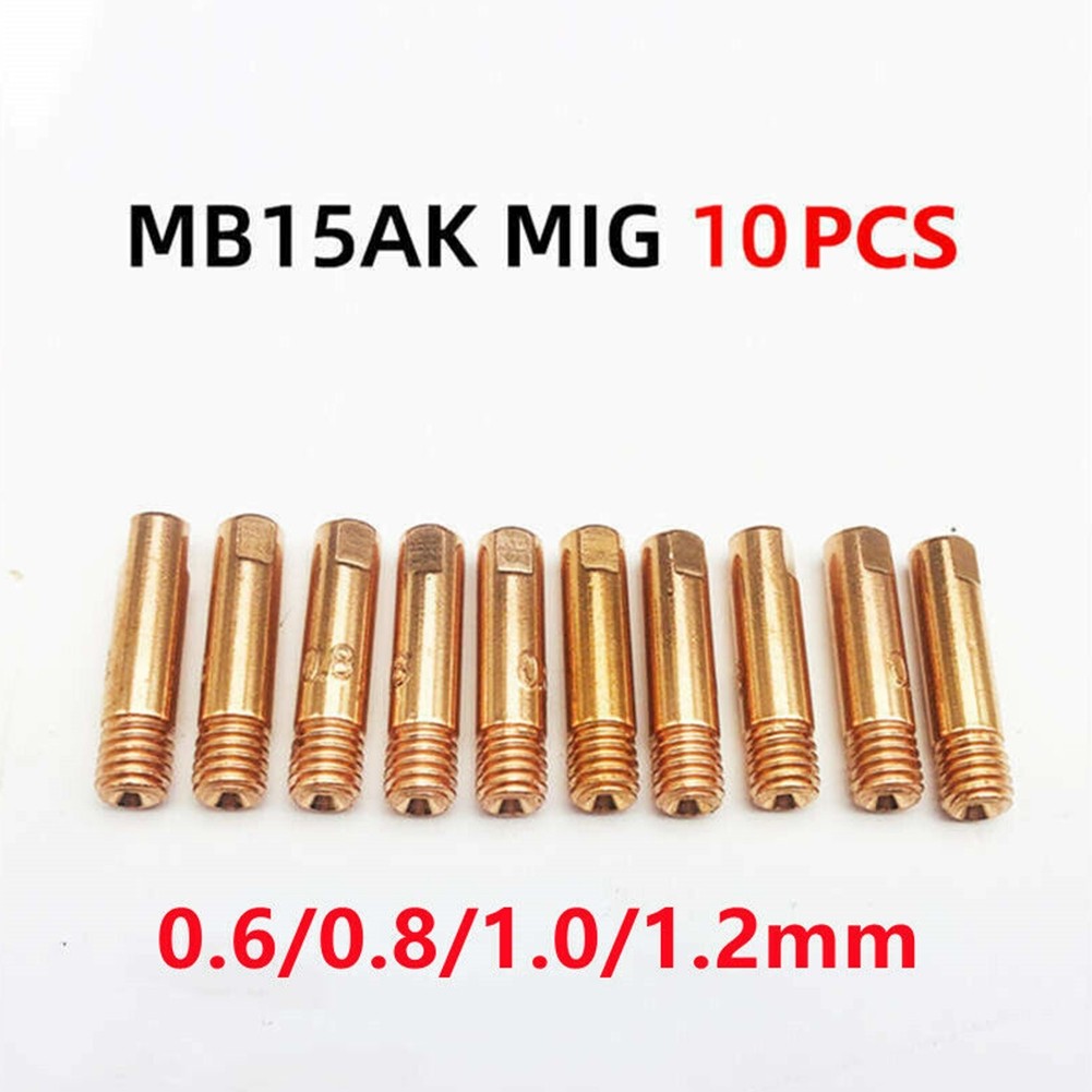 [LSAR] Mb 15AK MIG MAG ไฟฉายเชื่อมเคล็ดลับสัมผัส M6 หัวฉีดแก๊สทองแดง 0.6/0.8/1.0/1.2 มม.