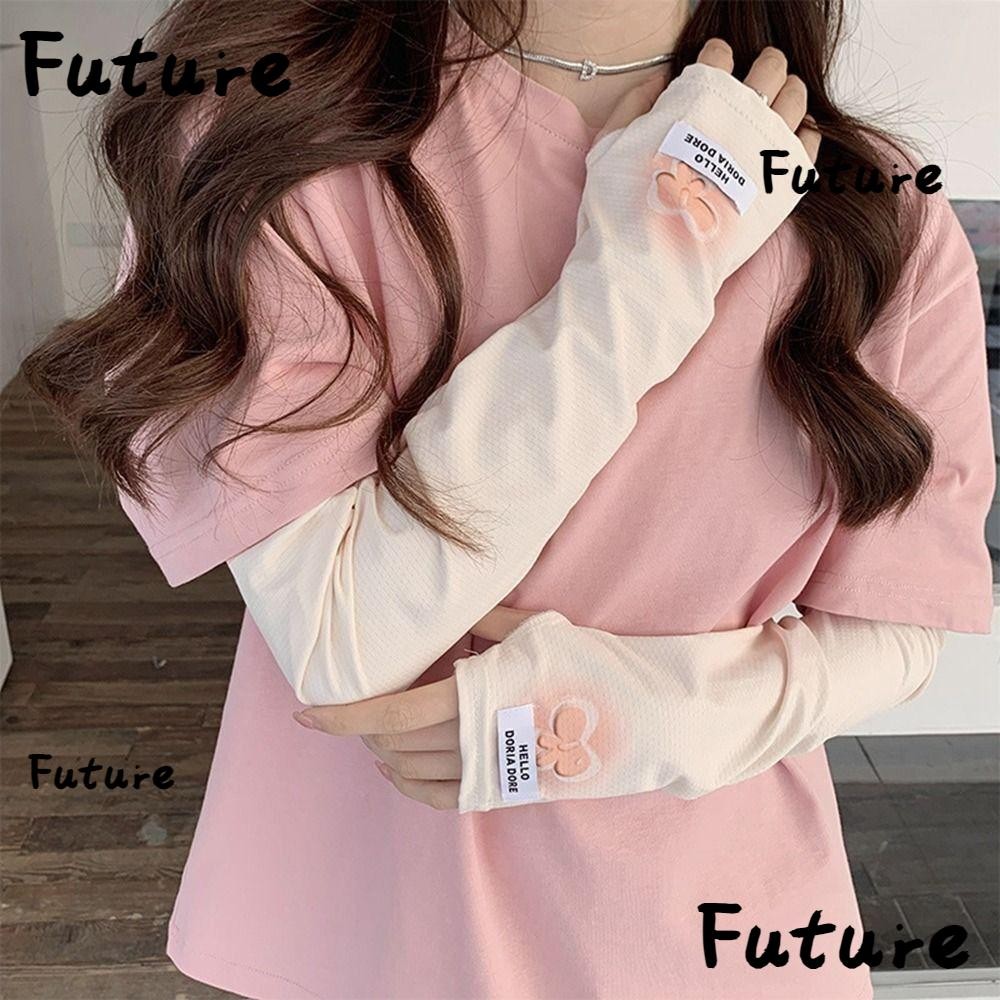 Future ปลอกแขน ผ้าเรยอน ระบายอากาศ ป้องกันรังสียูวี แฟชั่นฤดูร้อน สําหรับขับขี่กลางแจ้ง