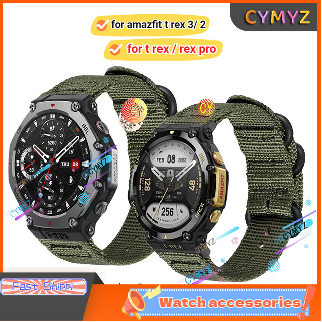 Amazfit t rex 3 Trex 2 สายไนลอนสายรัดข้อมือกีฬา huami amazfit t-rex pro สาย amazfit t rex pro