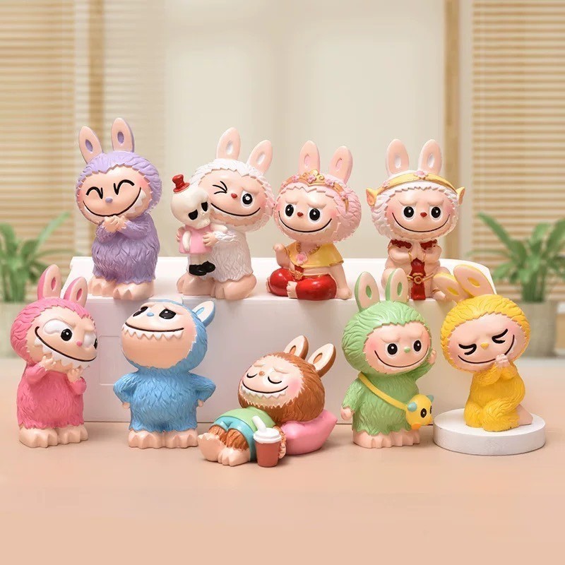 โมเดล ลาบูบู้ คละแบบ LABUBU DOLLBLIND เซ็ท 12กล่อง สะสม ตั้งโชว์ น่ารัก เป็นยางซิลิโคน (ไม่มีพวงกุญแจ)