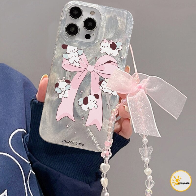 เคสนิ่มคล้องคอสำหรับใส่บัตรรูปลูกสุนัขน่ารัก เข้ากันได้กับ Realme C67 C51 C25 C53 C11 C30 C35 C21 C15 C51s C30S Note 50
