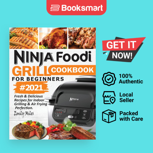 Ninja Foodi Grill Cookbook สําหรับผู้เริ่มต้น 2021 - ปกอ่อน - อังกฤษ - 9781638100010