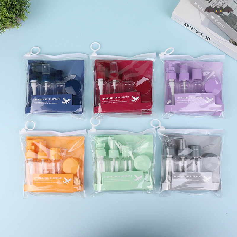 [PE] ชุดขวดเดินทางตัวอย่างเครื่องสําอางแยกแบบพกพาขวดเปล่าชุดเดินทางผลิตภัณฑ์ดูแลผิวโลชั่นน้ําแชมพูครีม TH
