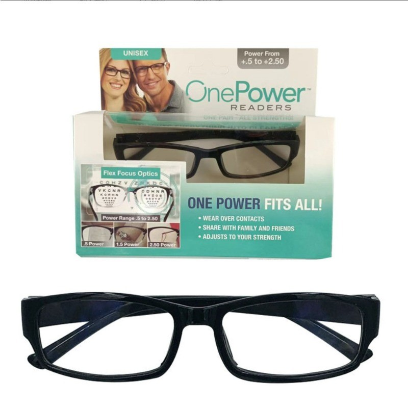 One power readers แว่นอ่านหนังสือแว่นตาเรซิ่น HD แว่นโฟกัสอัตโนมัติ