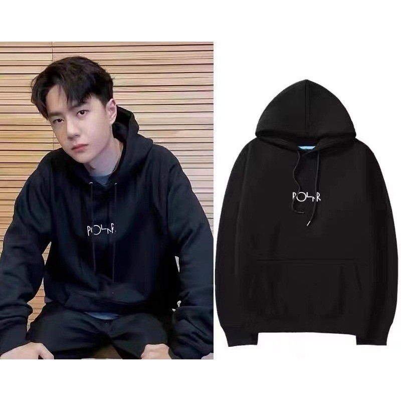 ผ้าฝ้ายแท้ เสื้อฮู้ด แบบ หวังอี้ป๋อ ใส่ ผ้าไม่หนามากใส่ในไทยได้ค่ะ M-3XL