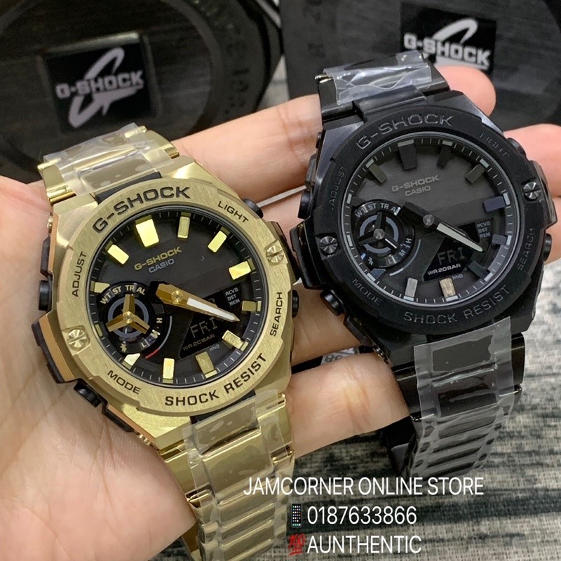 Casio G-SHOCK GST-B500BD-1A BLACK STEEL นาฬิกาผู้ชาย GST-B500GD-9A GOLD STEEL K759