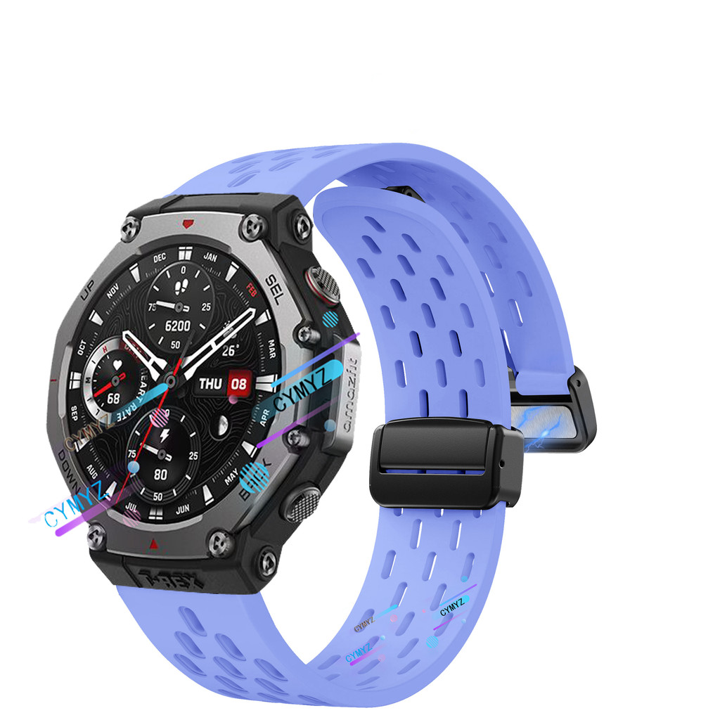 สาย Amazfit T Rex 3 สายซิลิโคน Amazfit T Rex 3 สายสมาร์ทวอทช์ สายรัดข้อมือแบบสปอร์ต