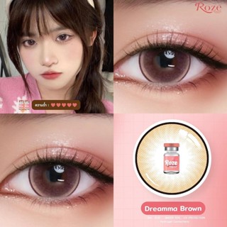 🔥คอนแทคเลนส์ ❤️Size : XL❤️รุ่น Dreamma (Rozelens) สี : Brown…
