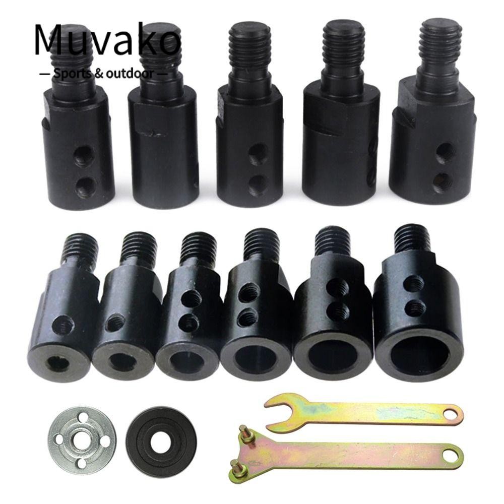 Muvako บดขัด 9 รูปแบบ Coupler M10 5/6/8/10/12/14 มม. อะแดปเตอร์เพลามอเตอร์