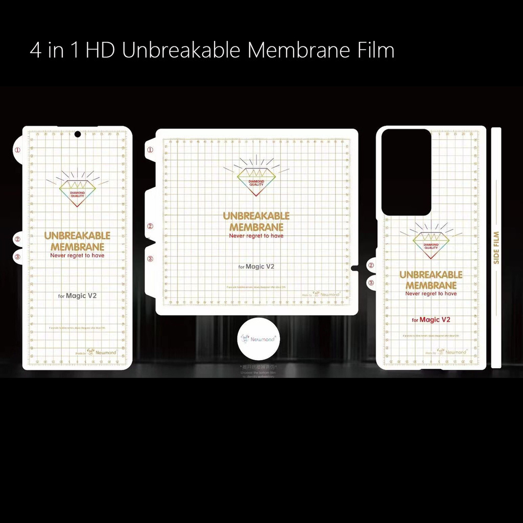 Hd & AG Matte ด้านหน้าด้านหลัง UNBreakable Membrane Hydrogel ฟิล์มสําหรับ Huawei Honor Magic V2 Anti Scratch ป้องกันหน้าจอฟิล์มเจล