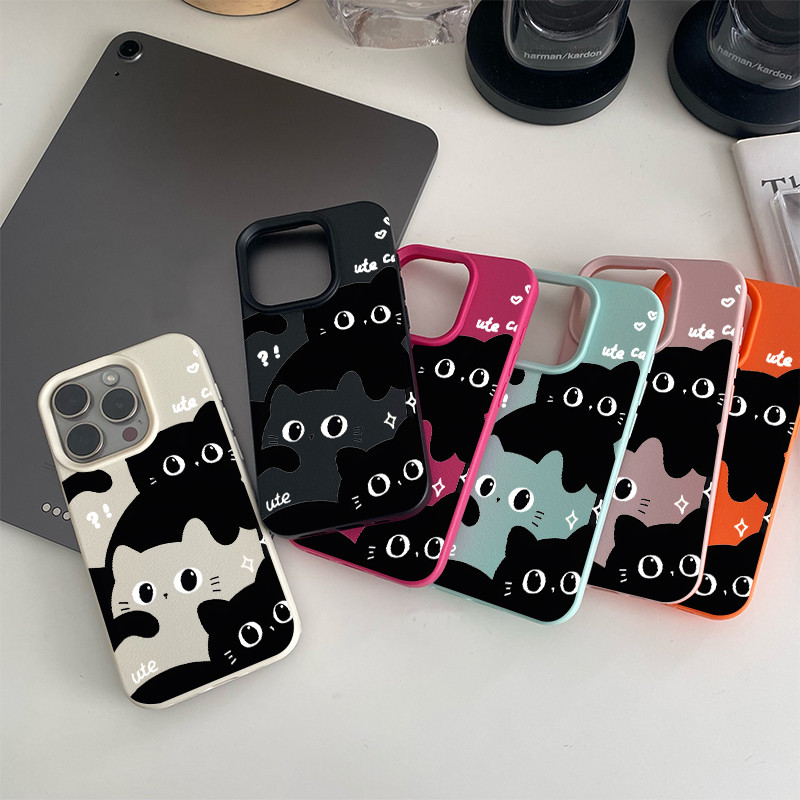 เหมาะสําหรับ iPhone 16 PLUS IP15 PRO MAX Nice IP11 PRO Simple IP12 IP13 IP14PLUSเคสโทรศัพท์พลาสติก