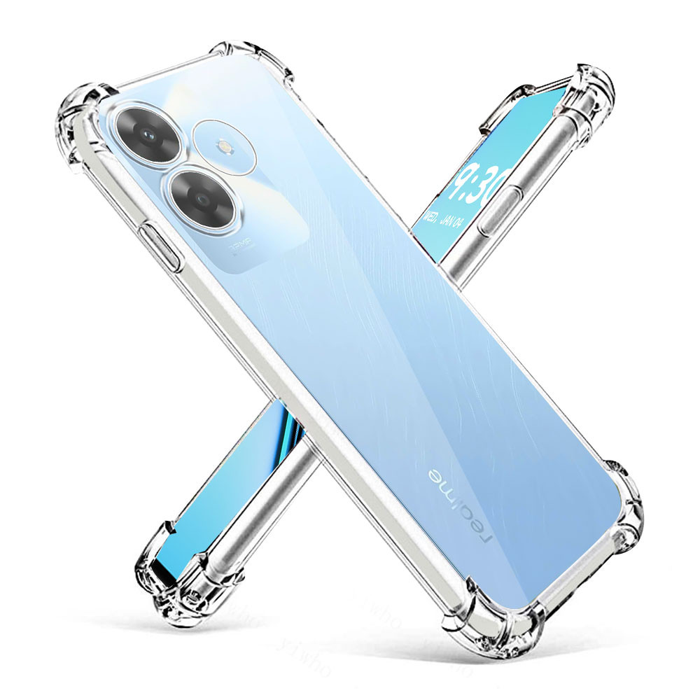 สําหรับrealme Note 60 เคสกันกระแทกNote60 Note50 ซิลิโคนใสเคสโทรศัพท์นุ่มสําหรับRealme Note 50 ถุงลมนิรภัยโปร่งใสTPUปกป้องปกหลัง