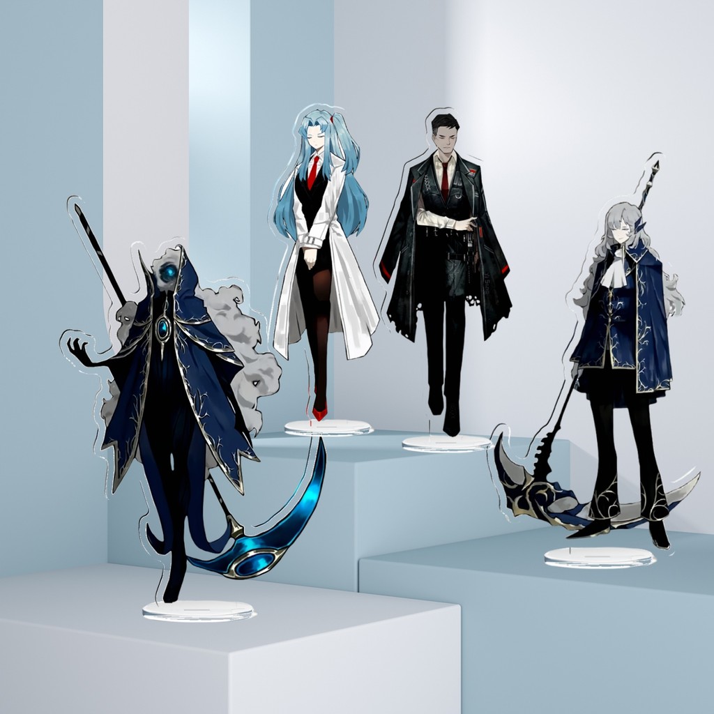 Library of Ruina ยืนอะนิเมะ KeyChain Lobomy Corporation ผู้ชาย Key Chain สําหรับผู้หญิงพิมพ์รูปอะคริ