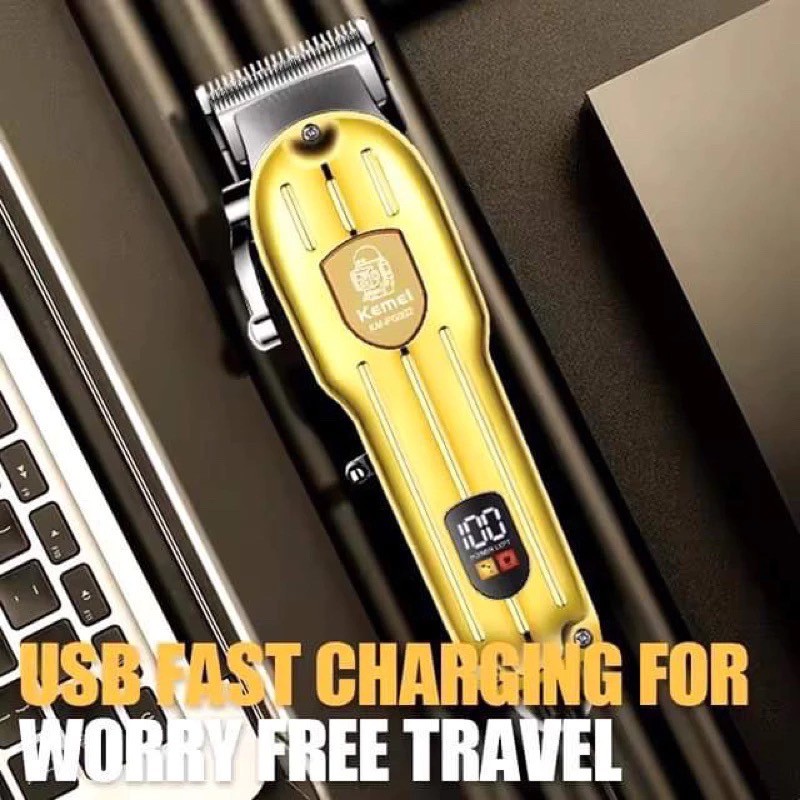 ปัตตาเลี่ยน KEMEI KM-PG802 ไร้สาย พร้อมใช้งาน มอเตอร์ IDLING 6500