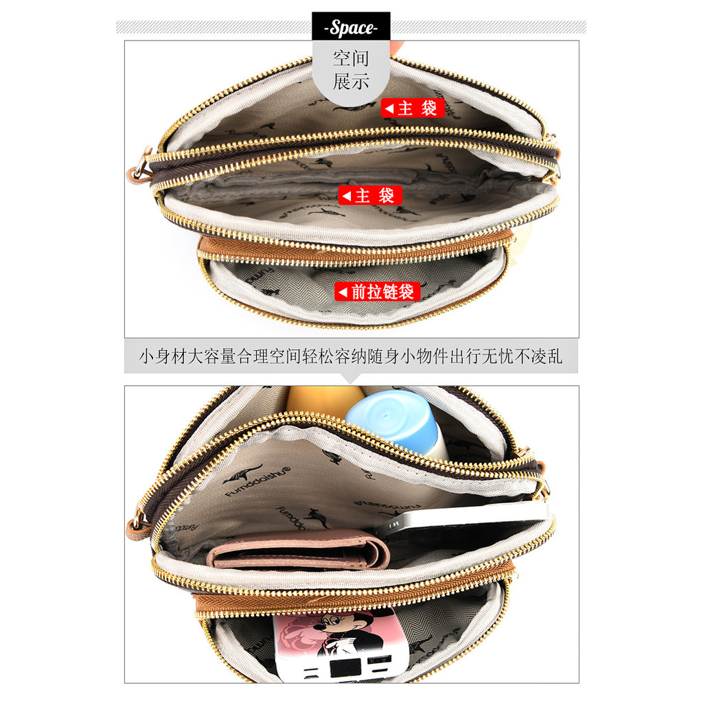 High-end Feeling PU หนัง Messenger กระเป๋า Casual Commuter กระเป๋าสะพายความจุขนาดใหญ่ Retro พิมพ์ไหล่กระเป๋าแฟชั่น All-Match