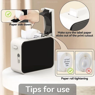 P15 สติกเกอร์ฉลากความร้อนม้วนกระดาษหลายสีสําหรับ P15 P12 P11 Phomemo D30 Q30S เครื่องพิมพ์ความร้อนเทปฉลากความร้อนสติกเกอร์กระดาษกันน้ํา