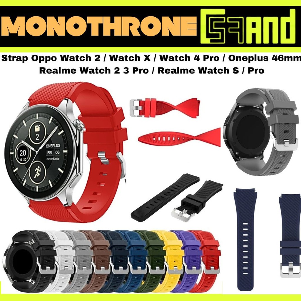 สาย Oppo Watch 2 Oppo Watch X Oppo Watch 4 Pro OnePlus 46mm Strap Strap Strap Strap Realme Watch 2 3