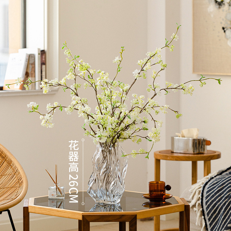 ประดิษฐ์หิมะวิลโลว์สาขาฝรั่งเศสจําลองดอกไม้แห้งดอกไม้ปลอมเครื่องประดับตกแต่งห้องนั่งเล่นตารางดอกไม้ระดับไฮเอนด์ไบโอนิคดอกไ - รูปที่ 6