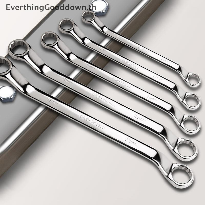 Ever al Double-ended Spanner Double Head กล่อง End ประแจความร้อน Treated Hardened Offset แหวน Spanner Auto Repair เครื่องมือ TH