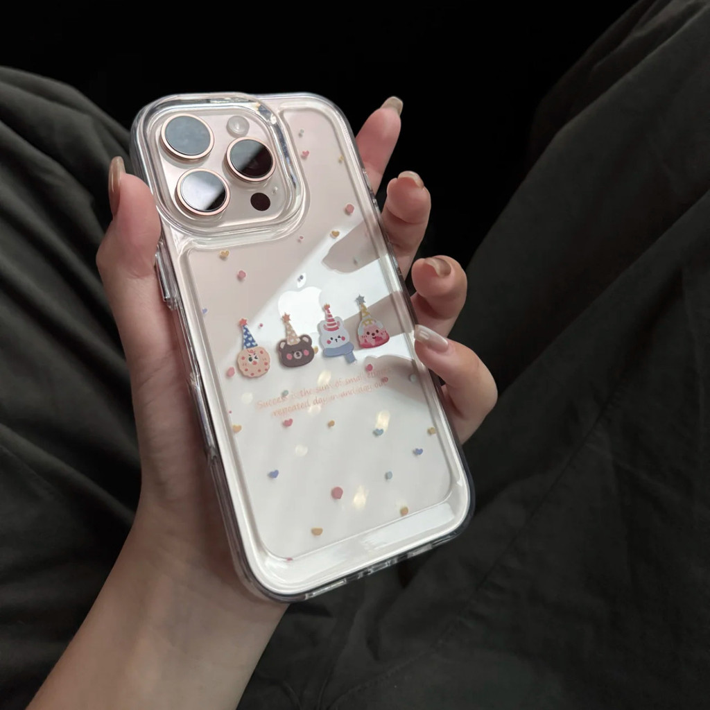 ปาร์ตี้สัตว์เล็กเหมาะสําหรับ Apple 16/15/14/13promax เคสโทรศัพท์ 12/11/xr นุ่ม xs Creative 7plus เคสโทรศัพท์