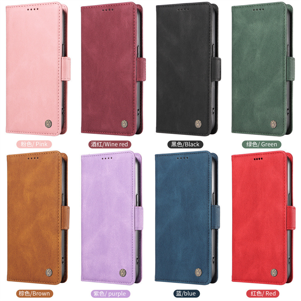 เคส วีโว่ Case for Vivo X100 V27 V29 V29e V40 V30 Pro Y100 Y38 Y28 Y18 Y03 Y36 Y27 5G Y27s Y21T Y21s Y21 Y33T Y33s 4G เคสมือถือหนังฝาพับพร้อมช่องใส่บัตร Flip Cover Wallet Cover TPU Silicone Case Phone With Card Pocket Slots ซองมือถือ