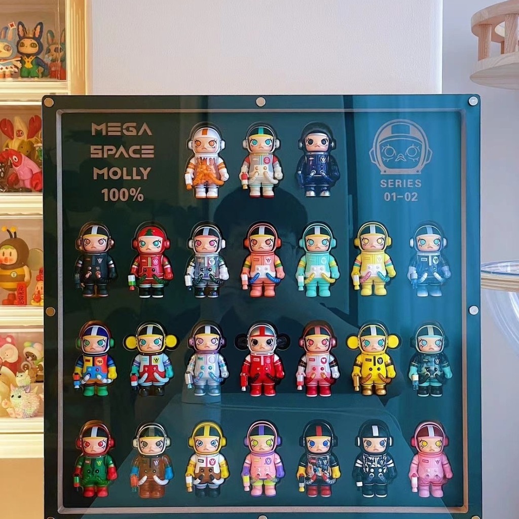 กล่องแสดงฝุ่น Bubble Mart 100% Space Molly จัสมินเจเนอเรชั่นสอง