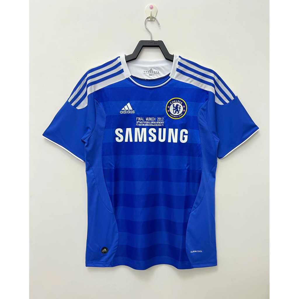 2011-12 เชลซีเหย้าย้อนยุคฟุตบอลกีฬาเสื้อยืดแขนสั้น