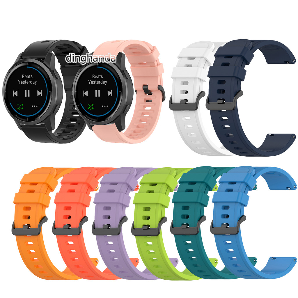 22mm สายรัดซิลิโคนสําหรับผู้เบิกทาง Garmin 265 เพลง 255 970 570 47mm Venu 2 3 Vivoactive 4 สร้อยข้อมือกีฬากันน้ํา