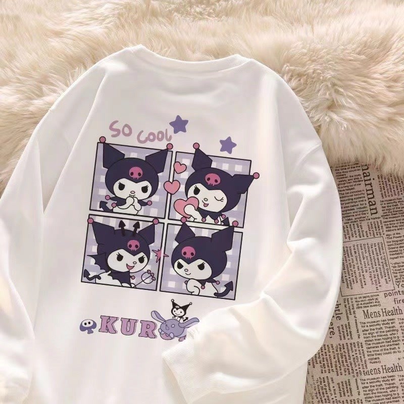Kulomi เสื้อสเวตเตอร์แบบบางสำหรับเด็กผู้หญิง2023ฤดูใบไม้ผลิและฤดูใบไม้ร่วงแฟชั่นสไตล์ตะวันตกสำหรับเด็กโตเสื้อวอร์มแมทช์ลุคง่ายเสื้อตัวใน