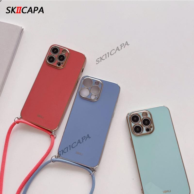 สําหรับ Xiaomi 14T Pro Mi 14T Crossbody สร้อยคอสายไฟ Lanayrd ชุบเคสโทรศัพท์สําหรับ Xiaomi 14 ULTRA 13T 12T 11T Pro 13lite Electroplated ซิลิโคน ราคา ถูกที่สุด ดีลบีเคเค แกลเลอรีภาพที่ 4